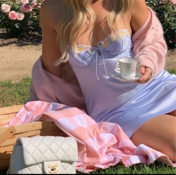 🍋For Love and Lemons Paloma Slip Dress - Picture 9 of 16